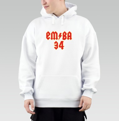Красные буквы с молнией на сером фоне 34, Толстовка Mjhigh, утепленная