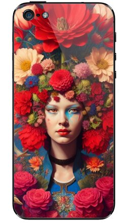 Цифровой портрет «Цветочная Флора» в сюрреализме - Виниловые наклейки на iPhone 5 - купить в Москве, страница 4