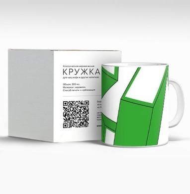 Динамичные Зеленые Фигуры Абстракция В Конце - Магазин футболок Jenya158 - Дизайнерские принты