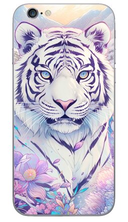Белый тигр в цветах - Виниловые наклейки на iPhone 6, 6s - купить в Москве, страница 3