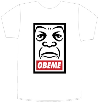 Машап OBEME – Ироничный Стрит-Арт Постер - Своя футболка белая A5 (15 x 20 см)