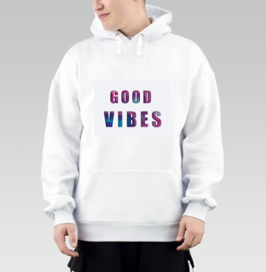 Позитивное Настроение Яркая Надпись GOOD VIBES, Толстовка Mjhigh, утепленная