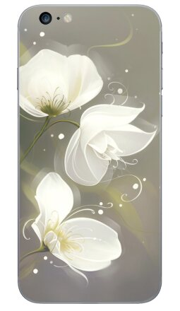 Цифровая картина с нежными парящими цветами - Виниловые наклейки на iPhone 6 plus - купить в Москве, страница 3