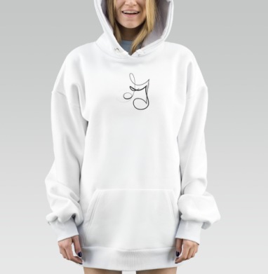 Абстрактный черный рисунок на сером фоне с авторской подписью, Hoodie Mjhigh Dig, оверсайз, утепленная