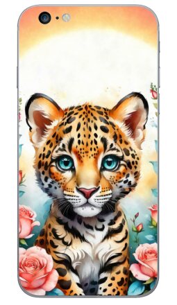 Милый детеныш ягуара в саду роз - Виниловые наклейки на iPhone 6 plus - купить в Москве, страница 2