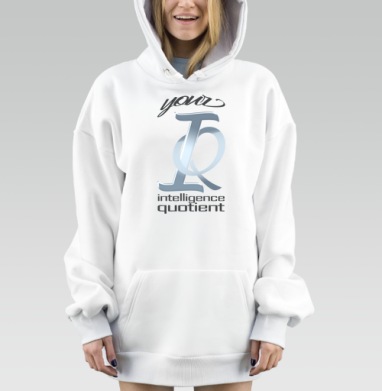 Холодный металлический интеллект твой интеллект коэффициент интеллекта, Hoodie Mjhigh Dig, оверсайз, утепленная