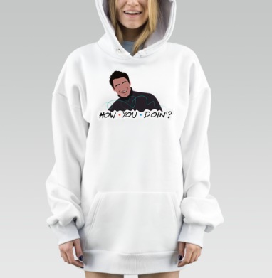 Улыбающийся Мужчина Спрашивает Как Ты Там Вопросом, Hoodie Mjhigh Dig, оверсайз, утепленная