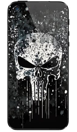 Мрачный гранж-логотип Карателя с эффектом капель - Виниловые наклейки на iPhone 5 - купить в Москве, страница 2