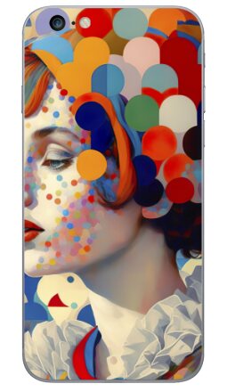 Яркий портрет в стиле поп-арт с геометрией - Виниловые наклейки на iPhone 6 plus - купить в Москве, страница 2