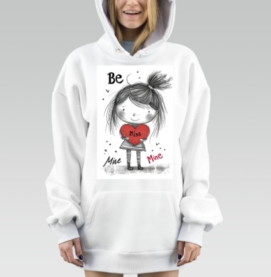 Мое сердце тебе, Hoodie Mjhigh Dig, оверсайз, утепленная