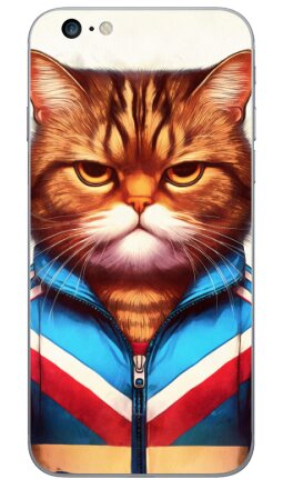 Хмурый кот в спортивном костюме - Виниловые наклейки на iPhone 6 plus - купить в Москве, страница 2