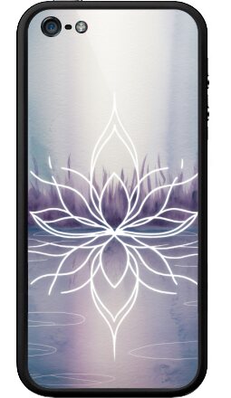 Медитативный Лотос: Целительная гармония и свет - Бампер на iPhone 5, 5S