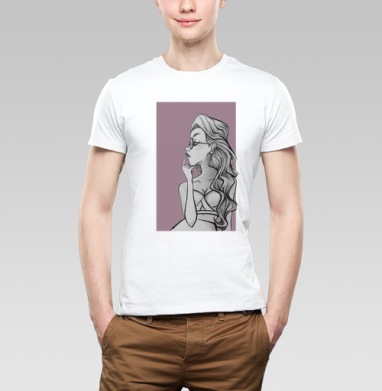 Woman / Женщина, Футболка мужская Base белая