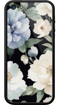 Акварельный цветочный паттерн «Вечная весна» - Бампер на iPhone 5, 5S