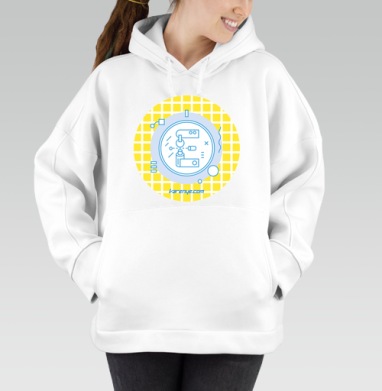 VARENYE T-SHIRT LETTER E / ФУТБОЛКА ВАРЕНЬЕ БУКВА Е, Толстовка / Женская/ Оверсайз / Начес / Белая / C принтом