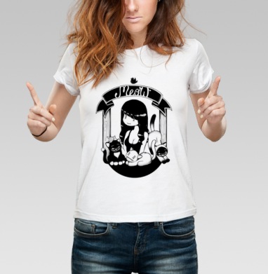 Meow / Мяу, Футболка женская белая 180гр