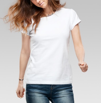 Токсичный череп, Футболка женская белая 180гр