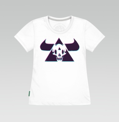 TRIANGLE SKULL BULL / Череп быка в треугольнике - Лавка странностей от Мимико