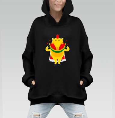 Королевский поросенок - Hoodie Mono, черная, оверсайз, утепленная, страница 6