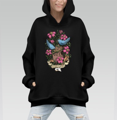 Rideamus - Hoodie Mono, черная, оверсайз, утепленная, страница 6