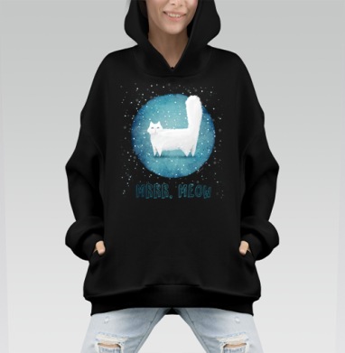 Снежный кот - Hoodie Mono, черная, оверсайз, утепленная, страница 4