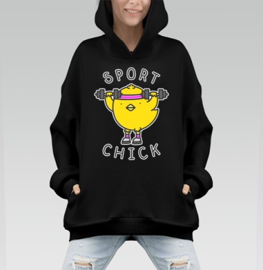 СПОРТ ЦЫПА - Hoodie Mono, черная, оверсайз, утепленная, страница 5