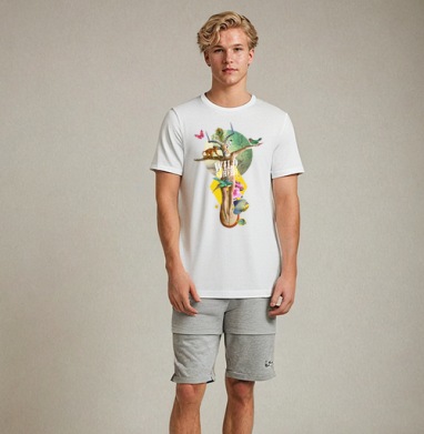 Wild surfer, Футболка мужская Base белая