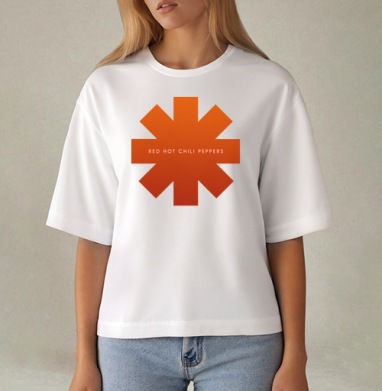 Аsterisk RHCP, Футболка женская оверсайз Mido