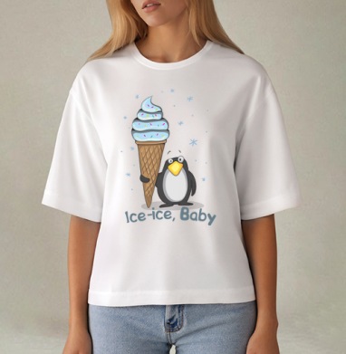 Ice-ice, baby, Футболка женская оверсайз Mido