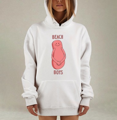 БИЧ БОЙС, Hoodie Mjhigh Dig, оверсайз, утепленная