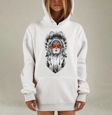 девушка, Hoodie Mjhigh Dig, оверсайз, утепленная