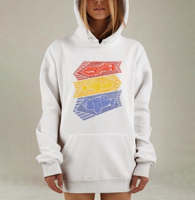 Grand Prix Legends, Hoodie Mjhigh Dig, оверсайз, утепленная