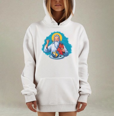 Бородатый мужчина ест Землю апокалипсис чёрный юмор, Hoodie Mjhigh Dig, оверсайз, утепленная