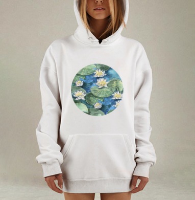 Лилия, Hoodie Mjhigh Dig, оверсайз, утепленная