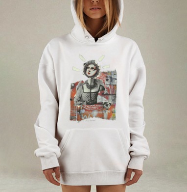Маска, Hoodie Mjhigh Dig, оверсайз, утепленная
