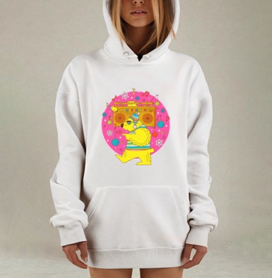 Ми-ми-Миша, Hoodie Mjhigh Dig, оверсайз, утепленная