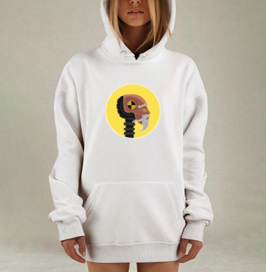 Сила Кунг-Фу, Hoodie Mjhigh Dig, оверсайз, утепленная