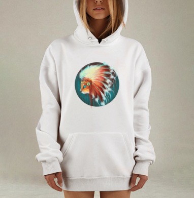 Вождь красношерстных, Hoodie Mjhigh Dig, оверсайз, утепленная