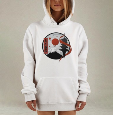 Хлопок одной ладони, Hoodie Mjhigh Dig, оверсайз, утепленная