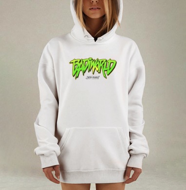 Бади зеленый, Hoodie Mjhigh Dig, оверсайз, утепленная