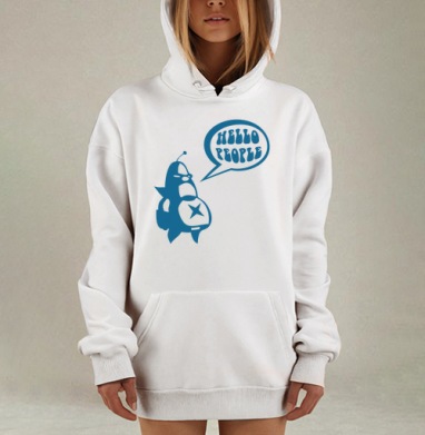 Hello people, Hoodie Mjhigh Dig, оверсайз, утепленная