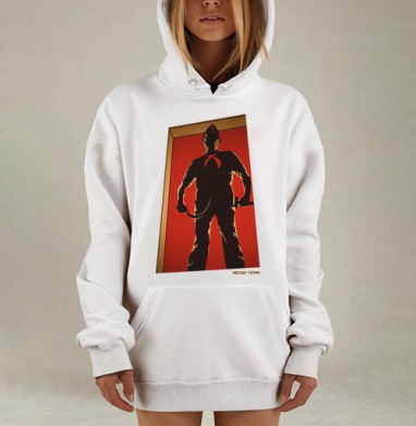 Механический Человек Стилизованное Механическое Изображение Торса, Hoodie Mjhigh Dig, оверсайз, утепленная