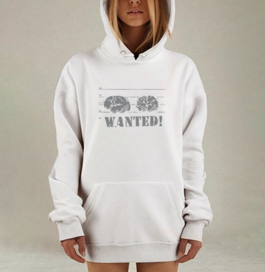 WANTED!, Hoodie Mjhigh Dig, оверсайз, утепленная