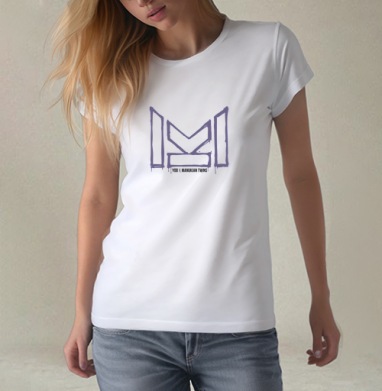 Manukian Twins Logo / Логотип Манукян Твинс, Футболка женская белая 180гр