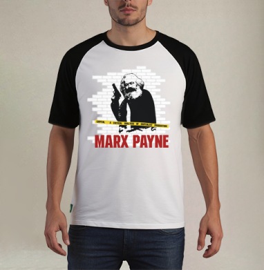 MARX PAYNE - Футболка мужская REGULAR реглан бел/черный, страница 17