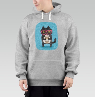 Coffee-cat, Толстовка Mjhigh–Mel, утепленная