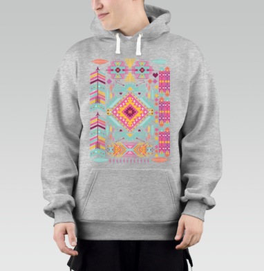 Trendy tribal ornament, Толстовка Mjhigh–Mel, утепленная