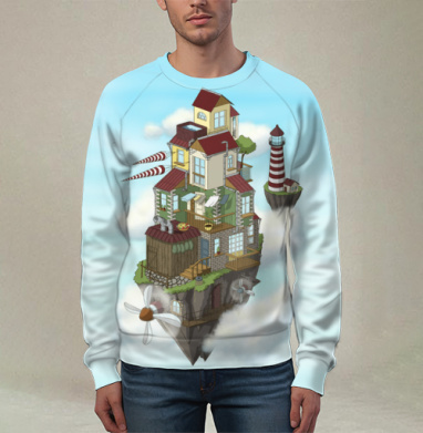 Flying house - Funny T-Shirts For Cheerful Life