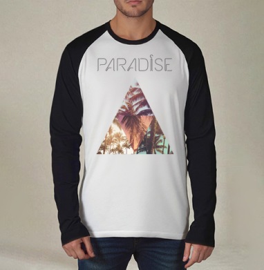 Paradise, Футболка длинный рукав / Мужчинам / Реглан / Принт