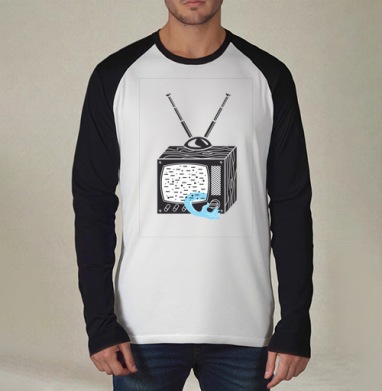 ТV-shirt, Футболка длинный рукав / Мужчинам / Реглан / Принт